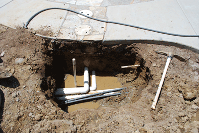 cracked pool pipe repair pa